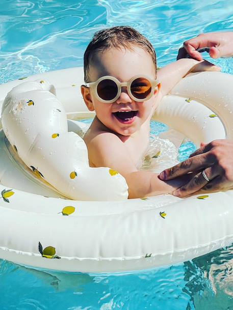 Lunettes de soleil rondes signature bébé Amber+Beige+Bleu+Jaune+Leo+Noir+Rose+Rouge+Turtle+Vert+Violet 10 - vertbaudet enfant 