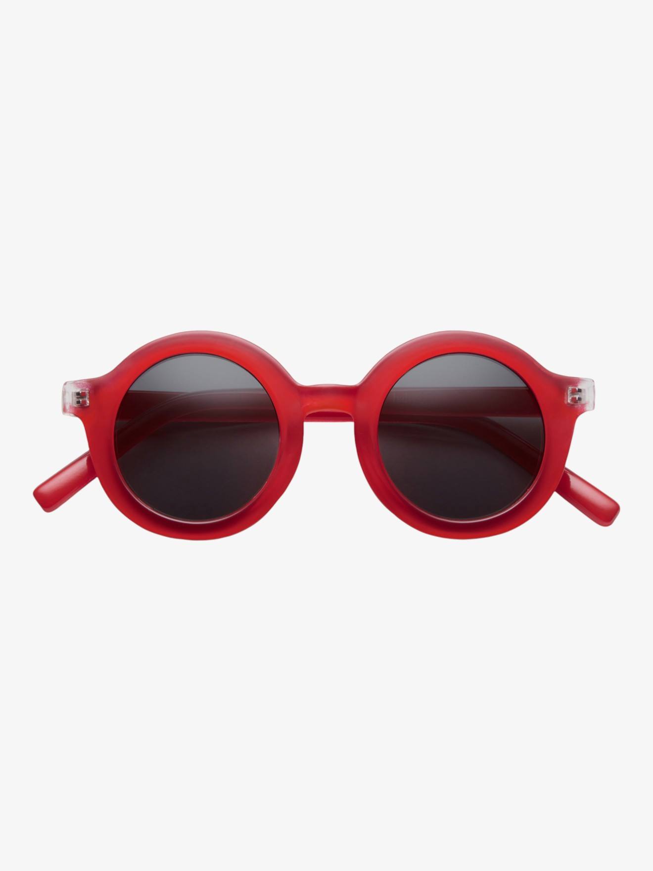 Lunettes De Soleil Rondes Signature Enfant Rouge