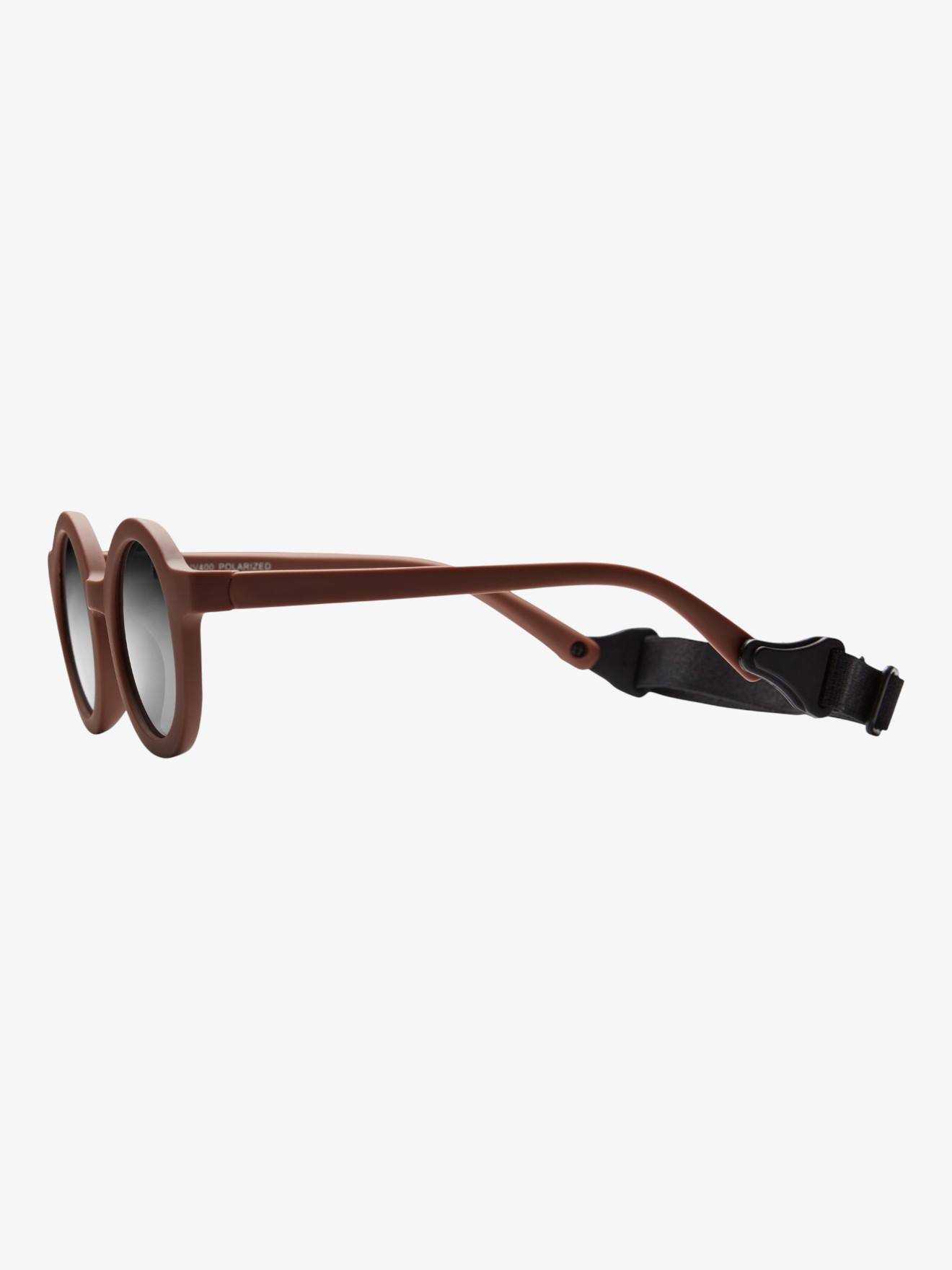 Lunettes De Soleil Rondes Flexibles Enfant Brun (Babymocs) - Image 2