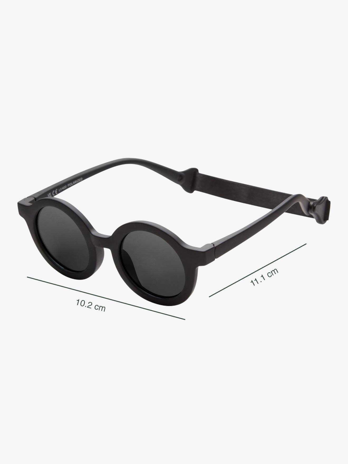 Lunettes De Soleil Rondes Flexibles Bébé Noir (Babymocs) - Image 1