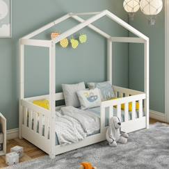 Petit lit cabane évolutif avec tiroirs pin massif charlie  - vertbaudet enfant