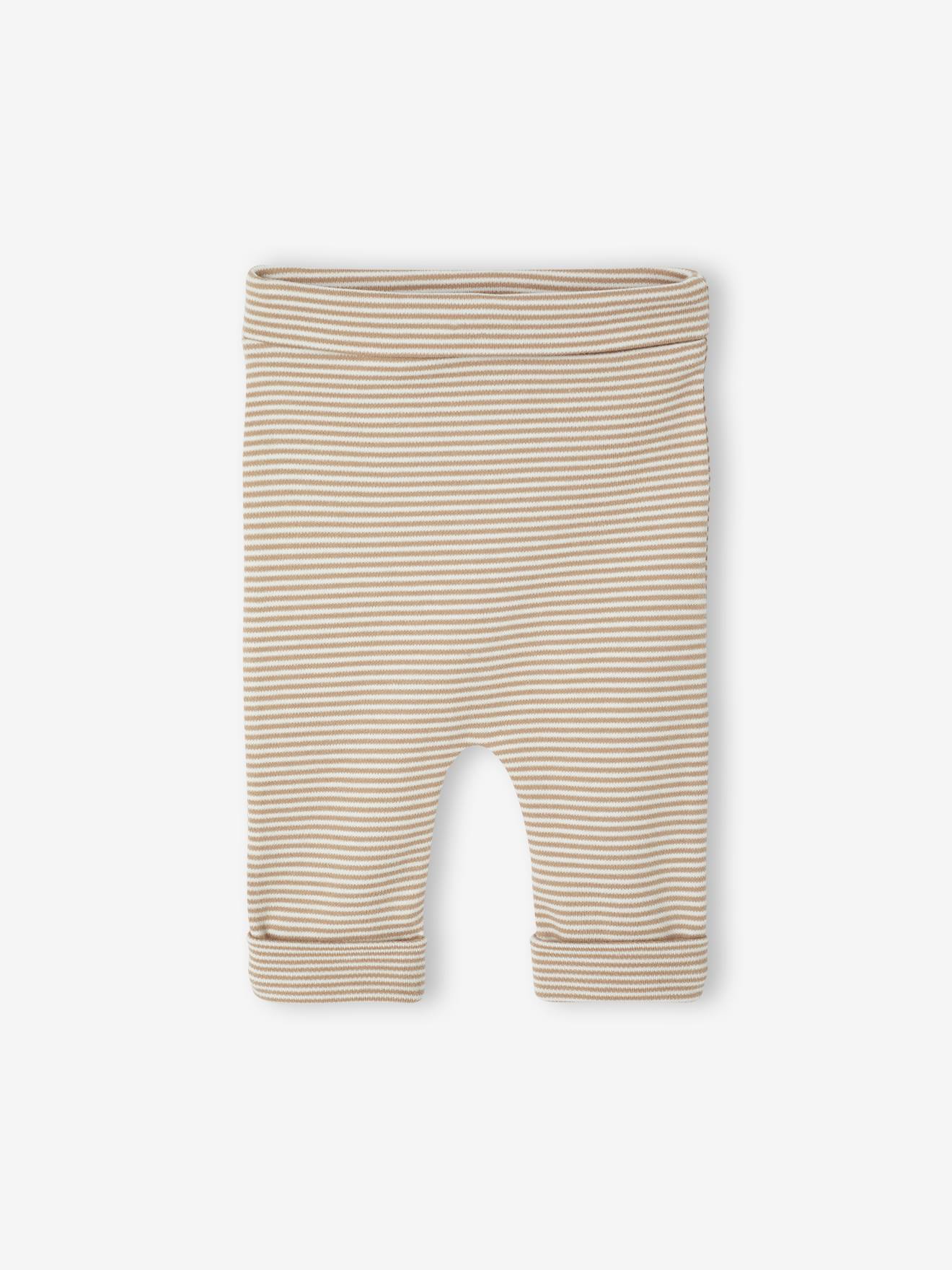 Ensemble naissance évolutif 4 pièces body + legging + bavoir + doudou écru (Vertbaudet) - Image 2