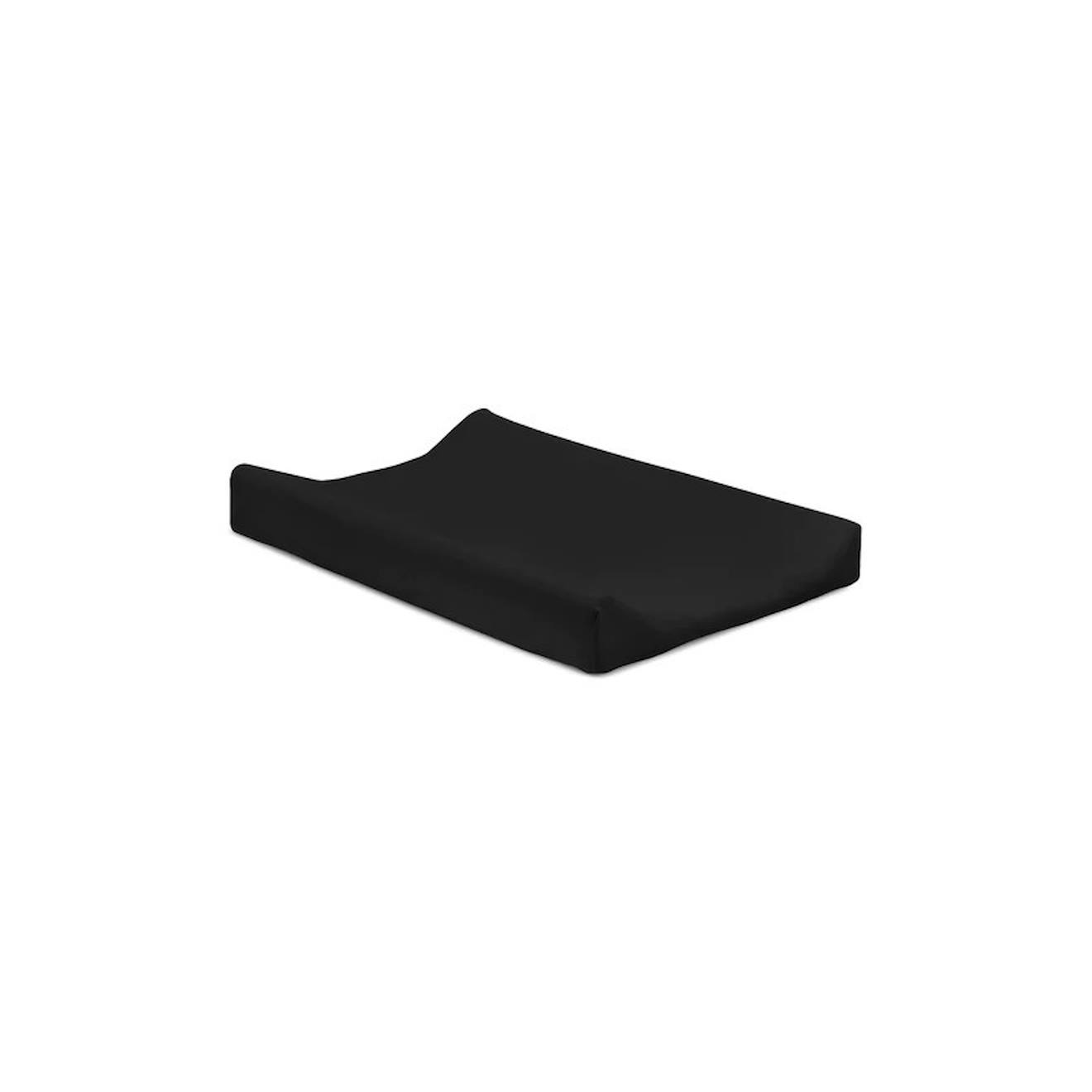 Housse Matelas À Langer Double Jersey En Coton Noir (Jollein) - Image 1