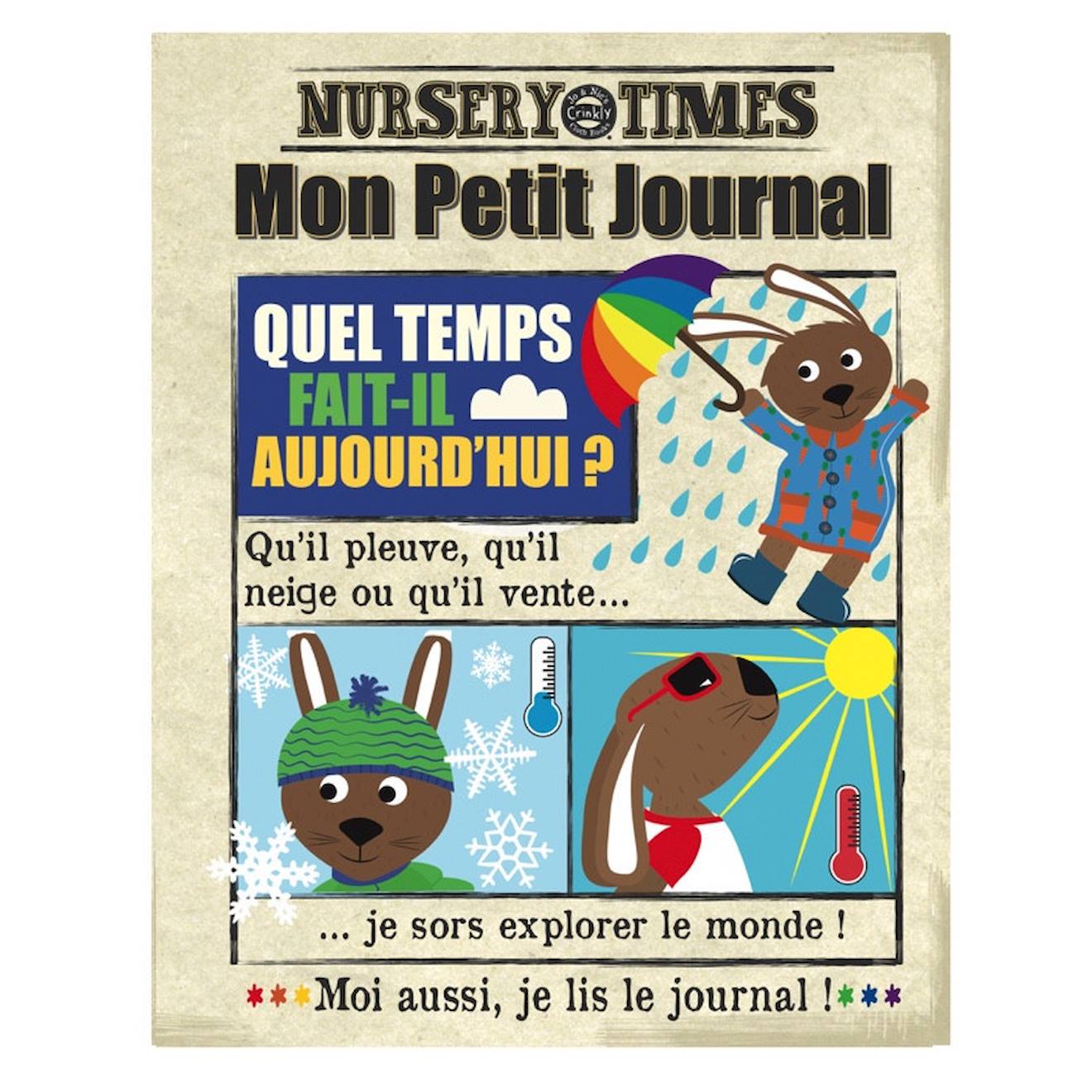 Livre D'éveil - Mon Petit Journal À Froisser - La Meteo Multi-coloured