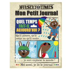 Jouet-Premier âge-Livre d'éveil - mon petit journal à froisser - la meteo