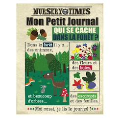 Jouet-Livre d'éveil - mon petit journal à froisser - la foret