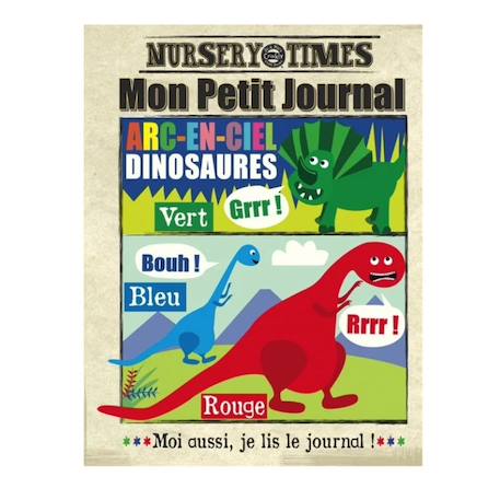 Jo & Nic’S Crinkly - Livre D'éveil - Mon Petit Journal À Froisser - Les Dinosaures Multi-coloured