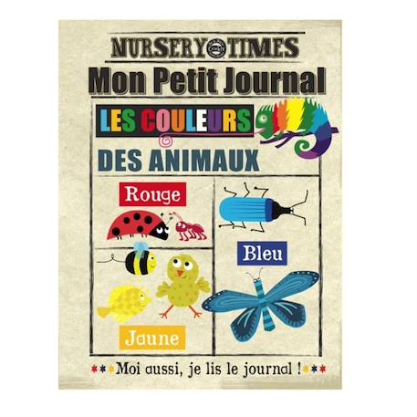 Jo & Nic’S Crinkly - Livre D'éveil - Mon Petit Journal À Froisser - Les Couleurs Multi-coloured