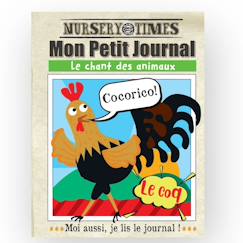 Jouet-Premier âge-Livre d'éveil - mon petit journal à froisser - chant des animaux