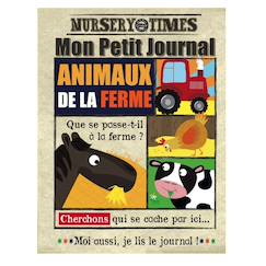 Jouet-Livre d'éveil - mon petit journal à froisser - la ferme