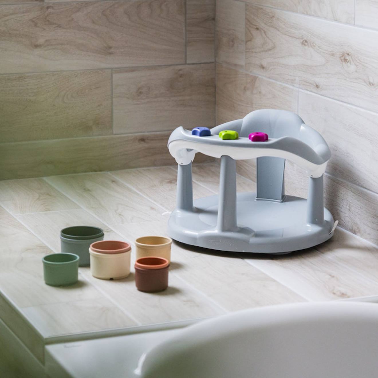 Anneau De Bain Aquababy Gris Charme (Thermobaby) - Image 1