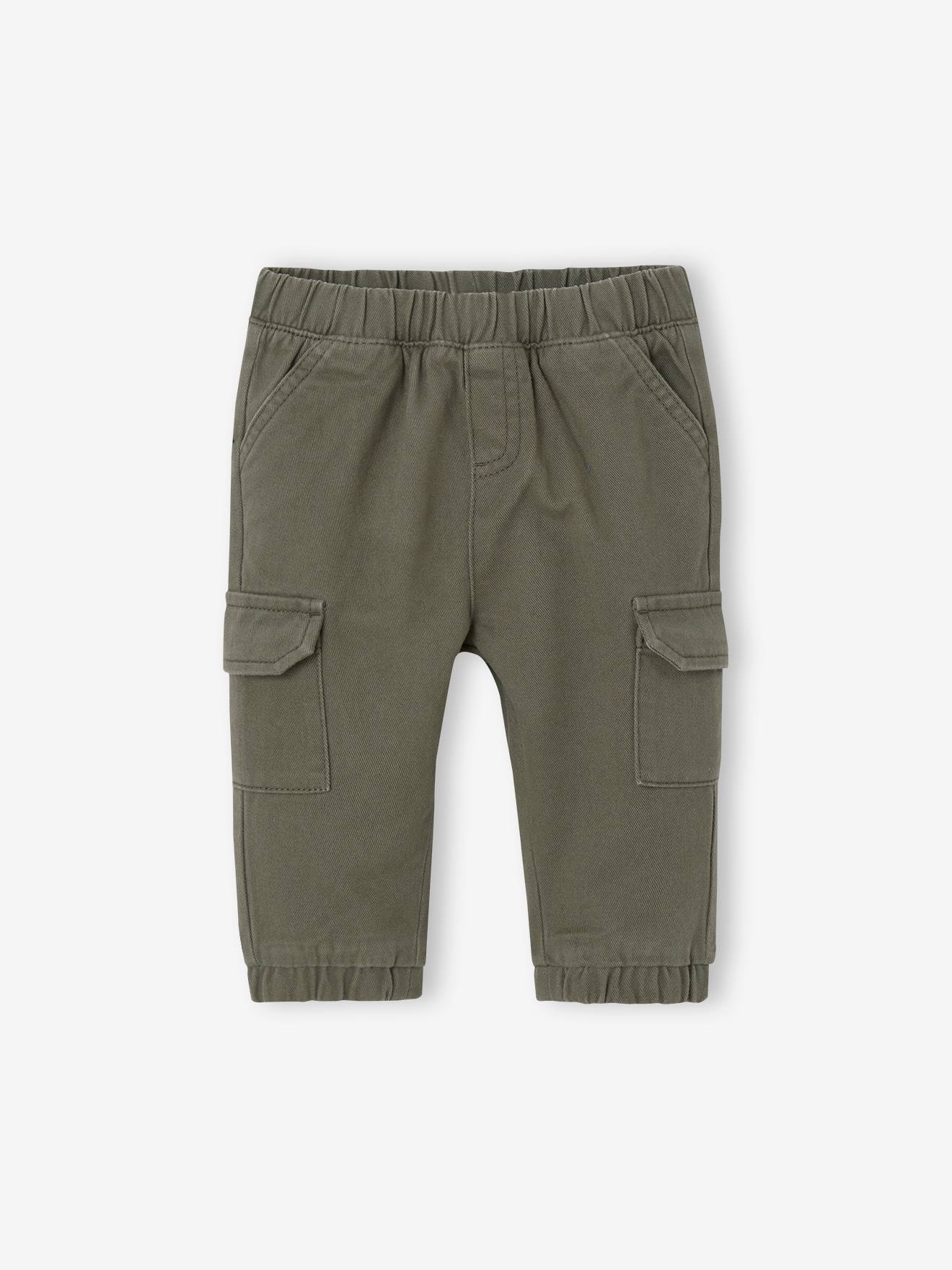 Pantalon battle bébé en sergé olive