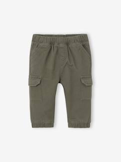 Pantalon battle bébé en sergé  - vertbaudet enfant