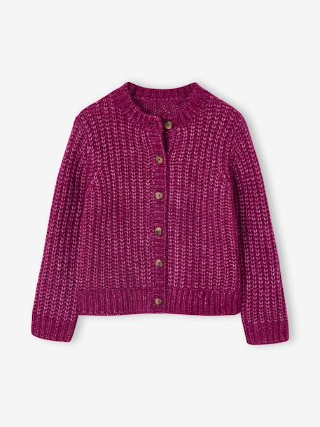 Fille-Gilet fille loose maille mousseuse 