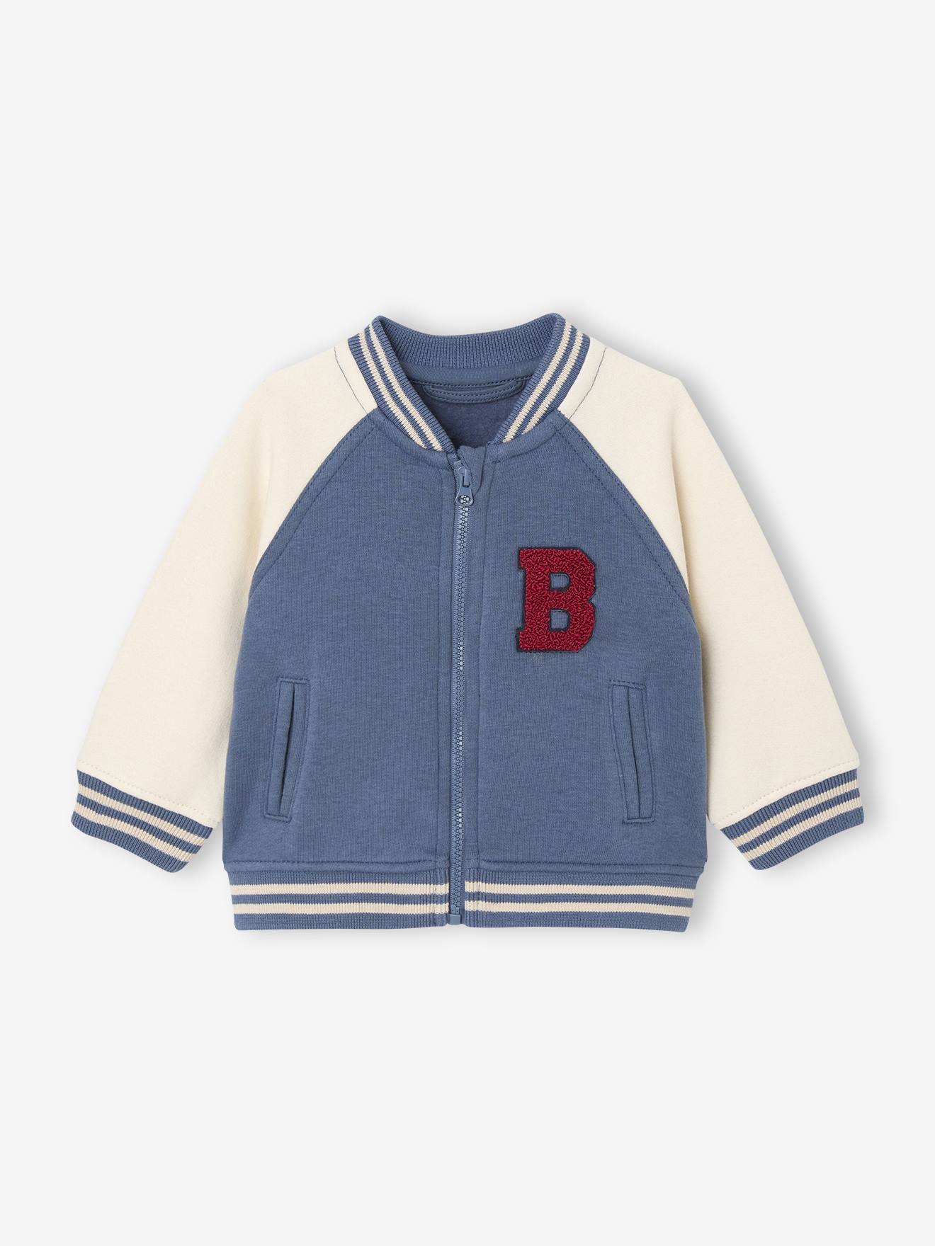 Gilet bb style teddy en molleton avec badge bouclette bleu gris 17 €