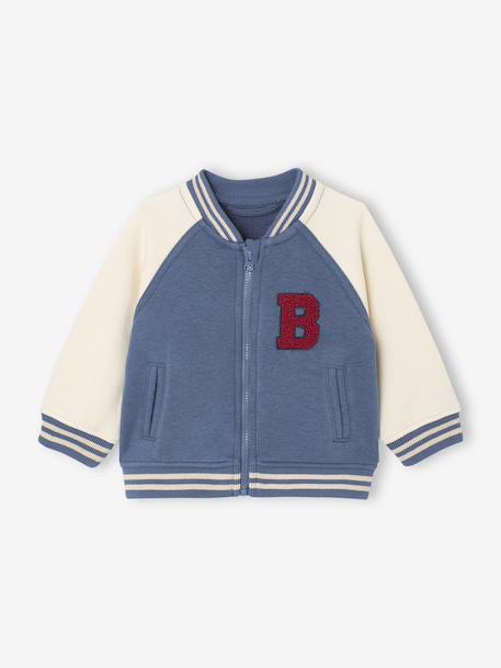 Bébé-Pull, gilet, sweat-Gilet bébé style teddy en molleton avec badge bouclette