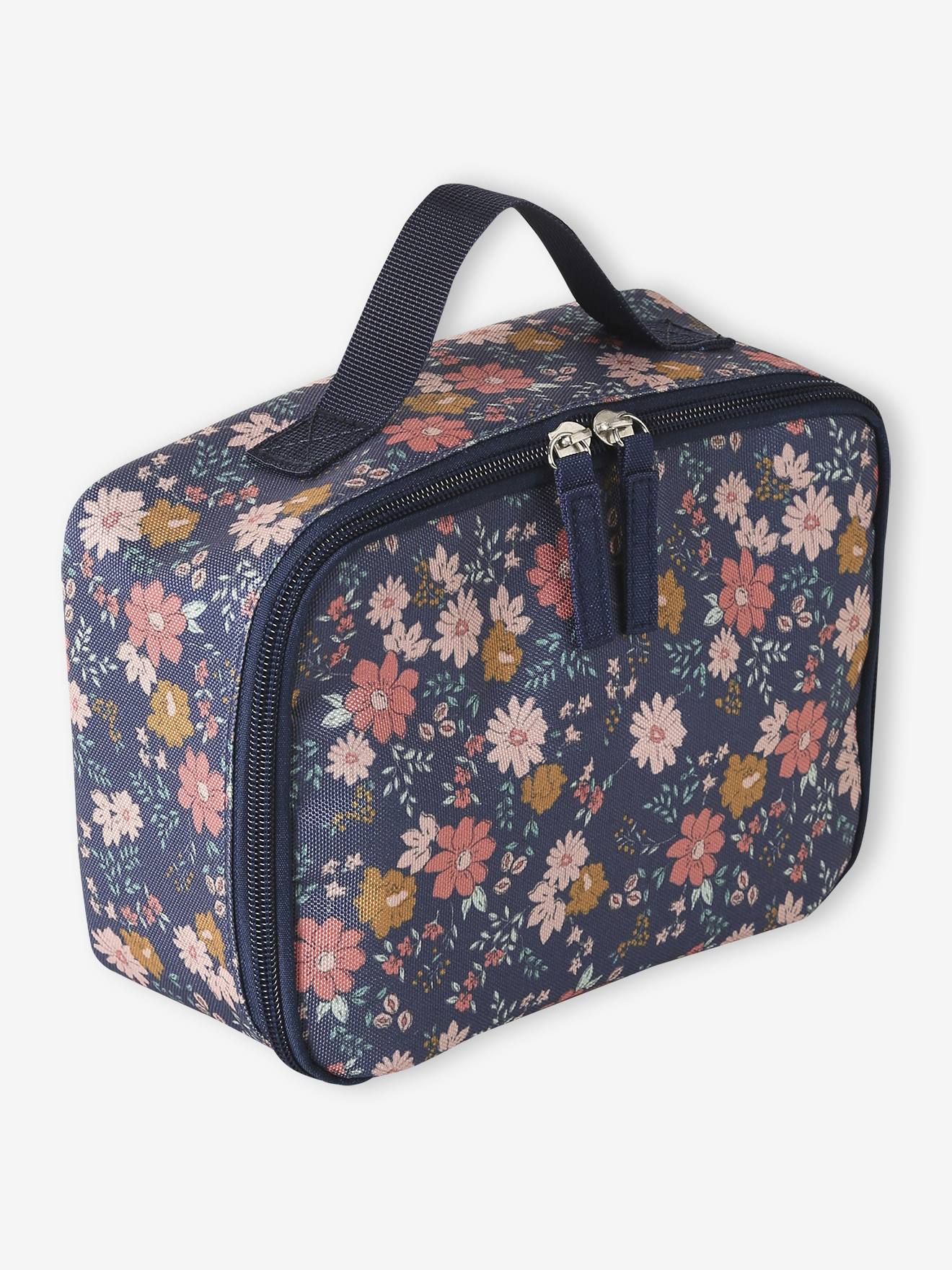 Sac à goûter Flower fille marine