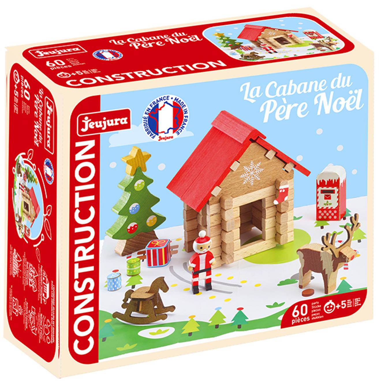 La Cabane Du Père Noël 60 Pièces Marron