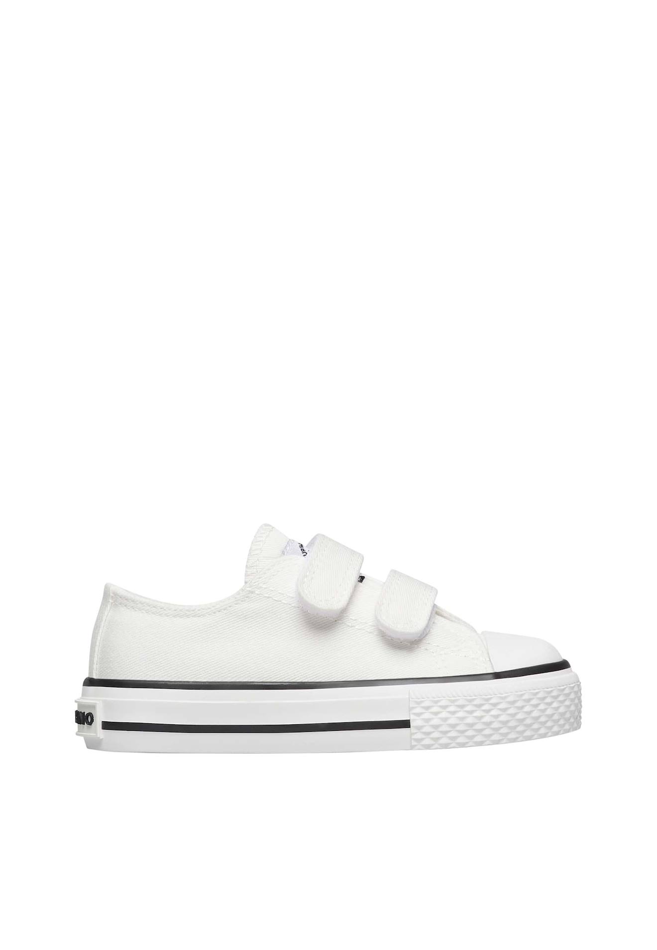 Baskets En Tissu Avec Fermeture Scratch Ayasy Vl. Blanc