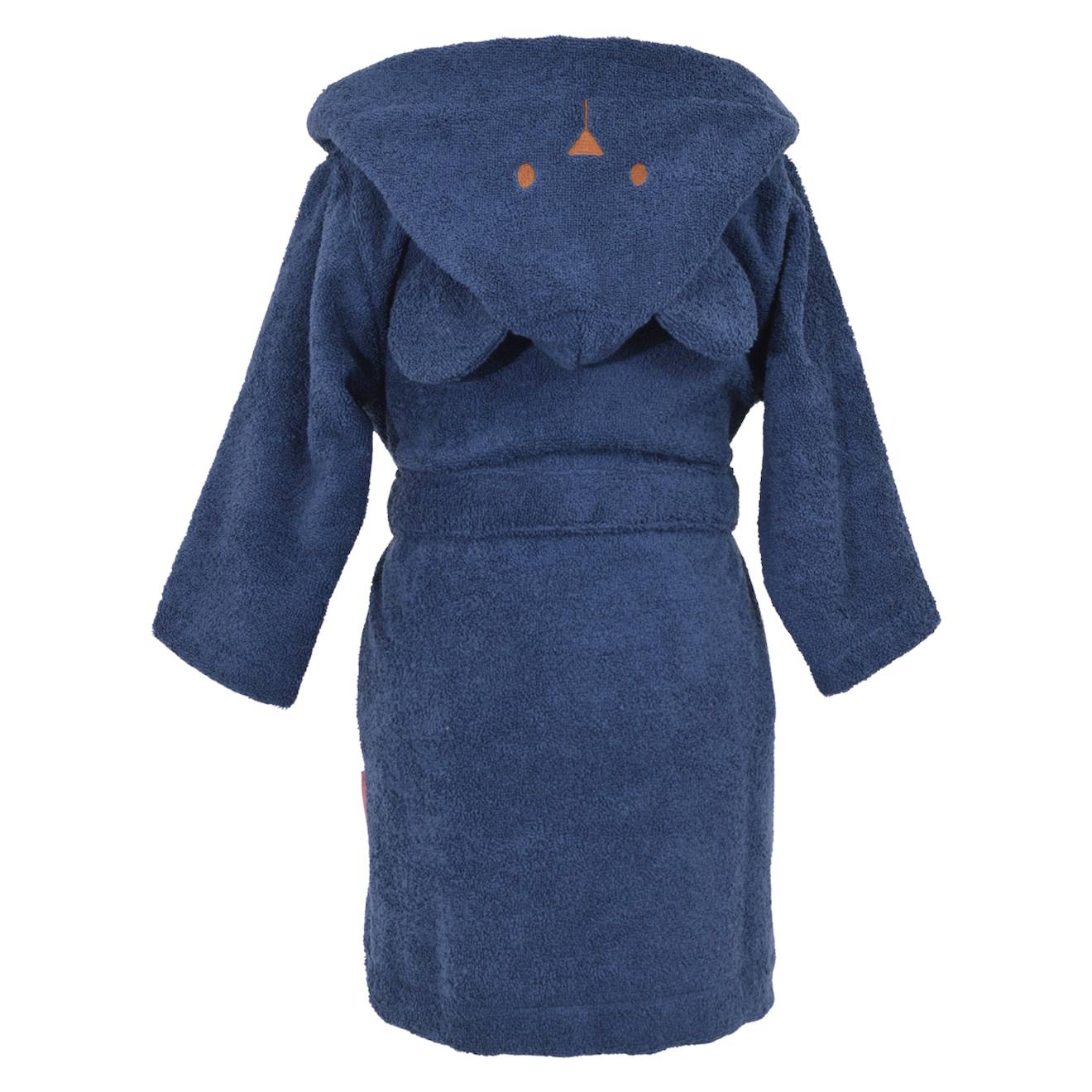 Peignoir Enfant Lilas 100% Coton OEKO-TEX - Taille 6-8 Ans, Avec Capuche, Ceinture, Poche Et Broderie