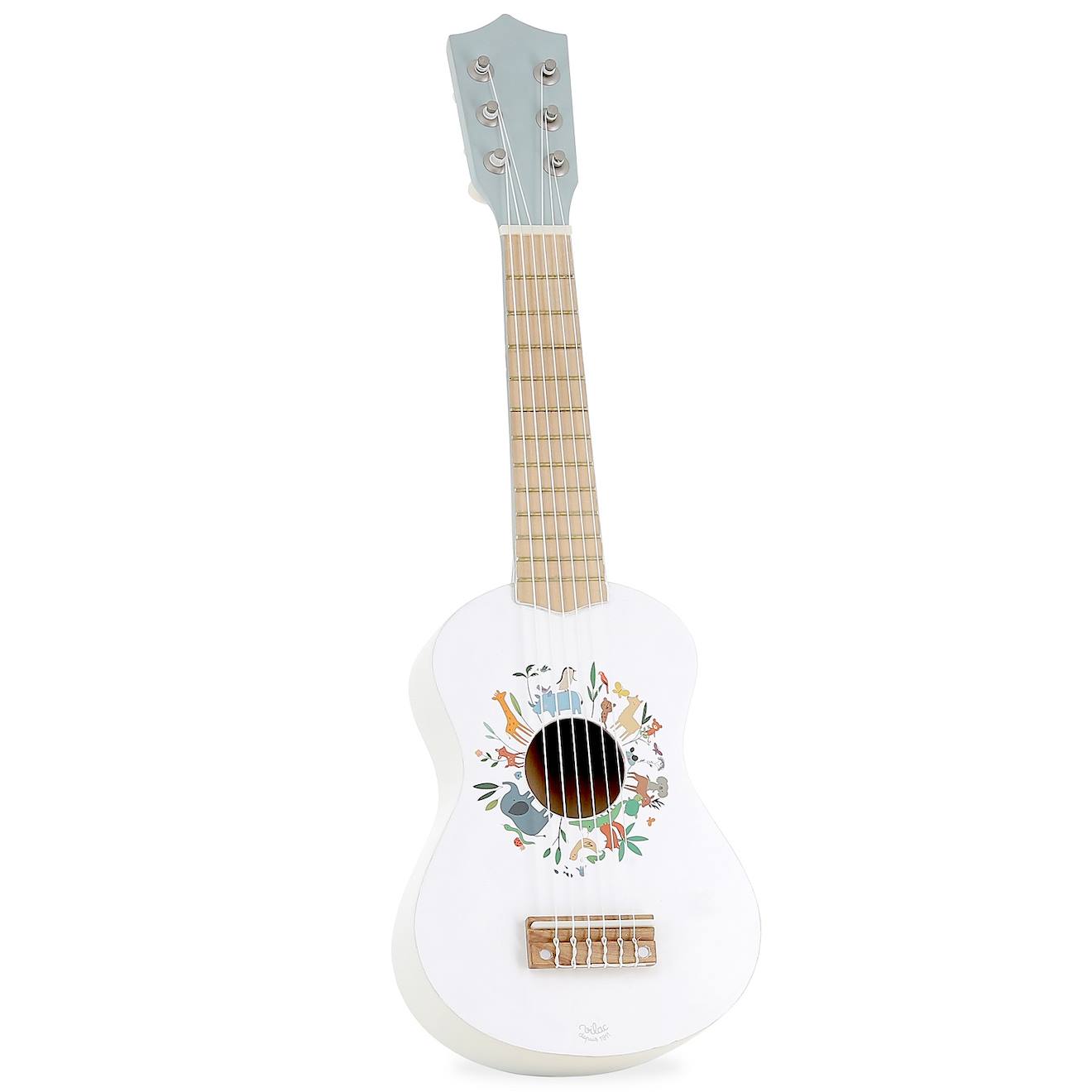 Guitare En Bois Pour Enfant Blanc