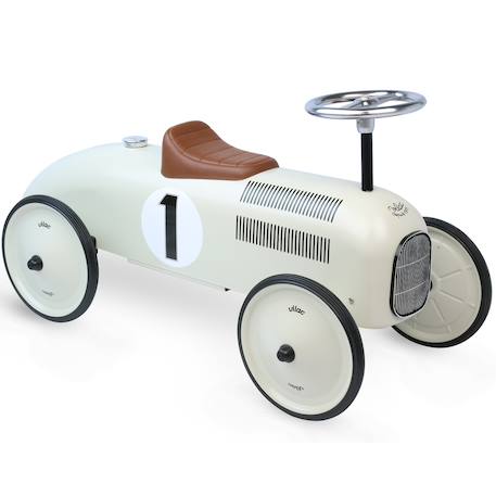 Vilac - Porteur Voiture Vintage En Métal Blanc