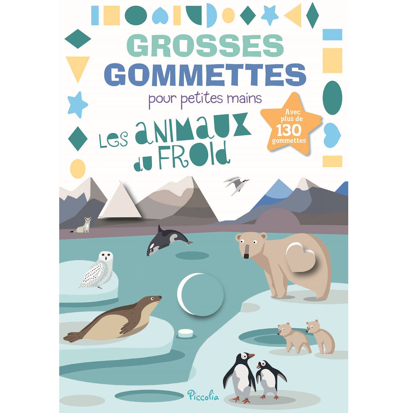 Grosses Gommettes Les Animaux Du Froid Bleu