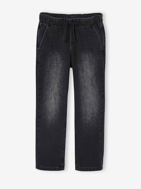 Jean garçon large facile à enfiler denim black+denim bleached+denim brut+gris+stone 4 - vertbaudet enfant 