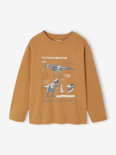 T-shirt manches longues imprimé garçon avec reliefs  - vertbaudet enfant