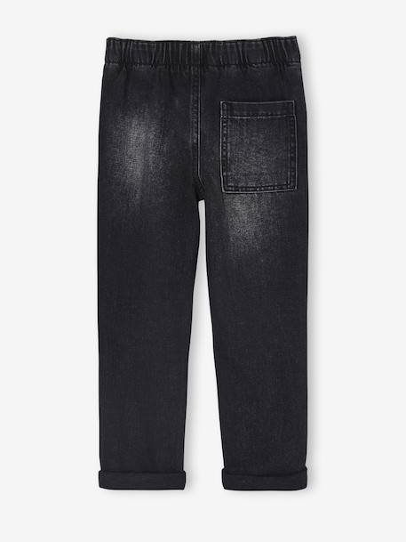 Jean garçon large facile à enfiler denim black+denim bleached+denim brut+gris+stone 6 - vertbaudet enfant 