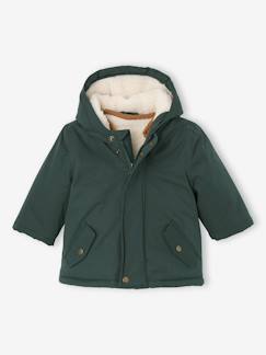 Bébé-Manteau, combipilote, nid d'ange-Manteau-Parka 3 en 1 bébé avec gilet amovible en sherpa
