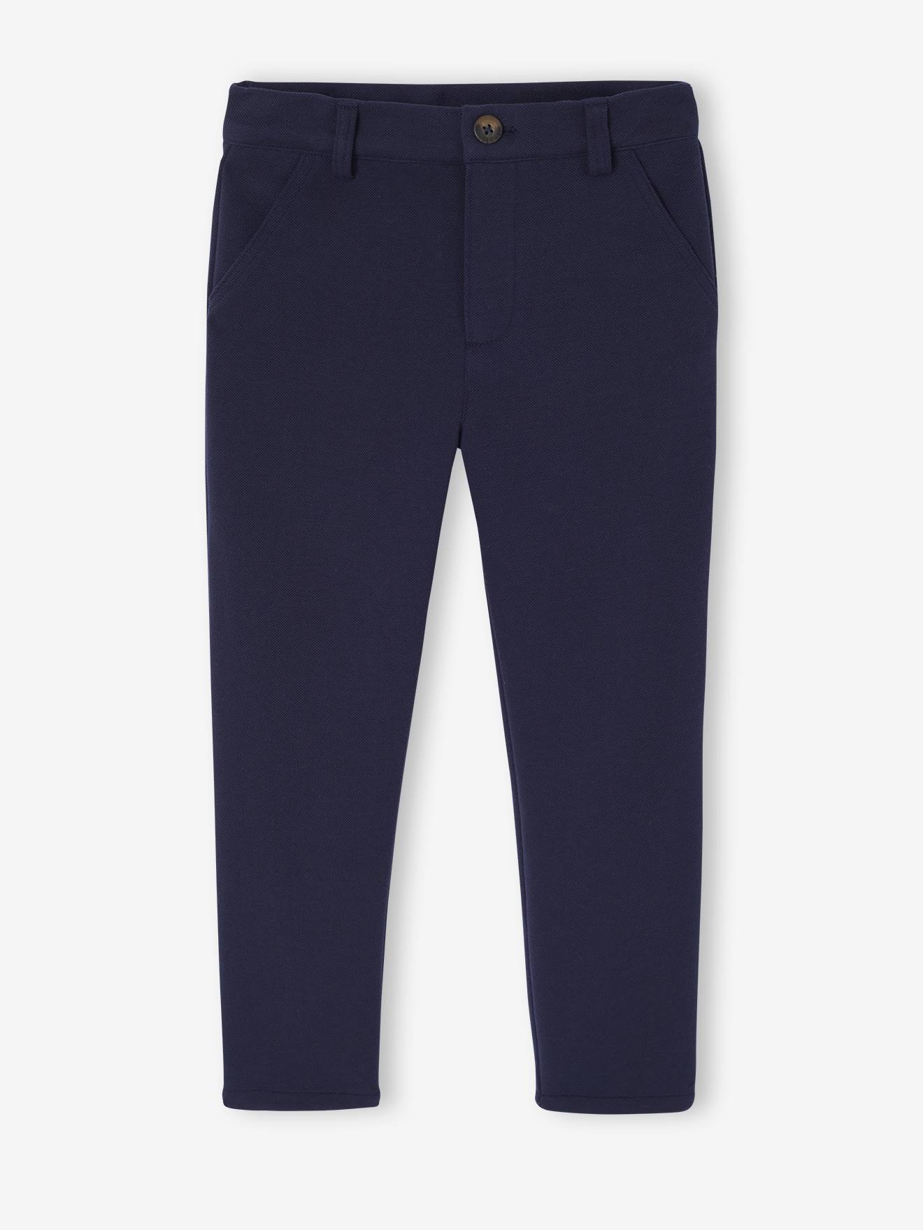 Pantalon garon crmonie en maille pique marine 14 €