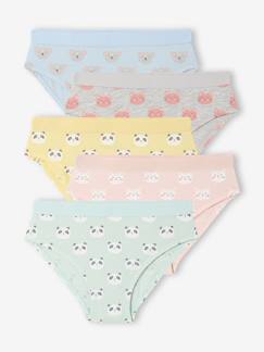 Lot de 5 culottes animaux fille  - vertbaudet enfant