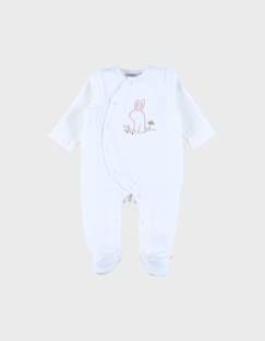 Bébé-Pyjama, surpyjama-Pyjama bébé en velours avec broderie lapin