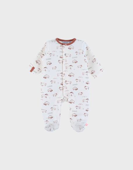 Bébé-Pyjama bébé en velours avec imprimé mammouth