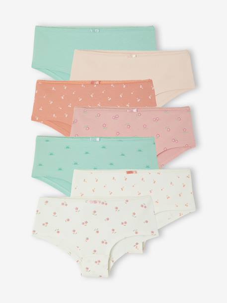 Fille-Lot de 7 Shorties Fille