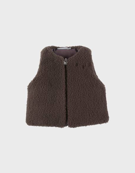 Bébé-Veste sans manches en sherpa