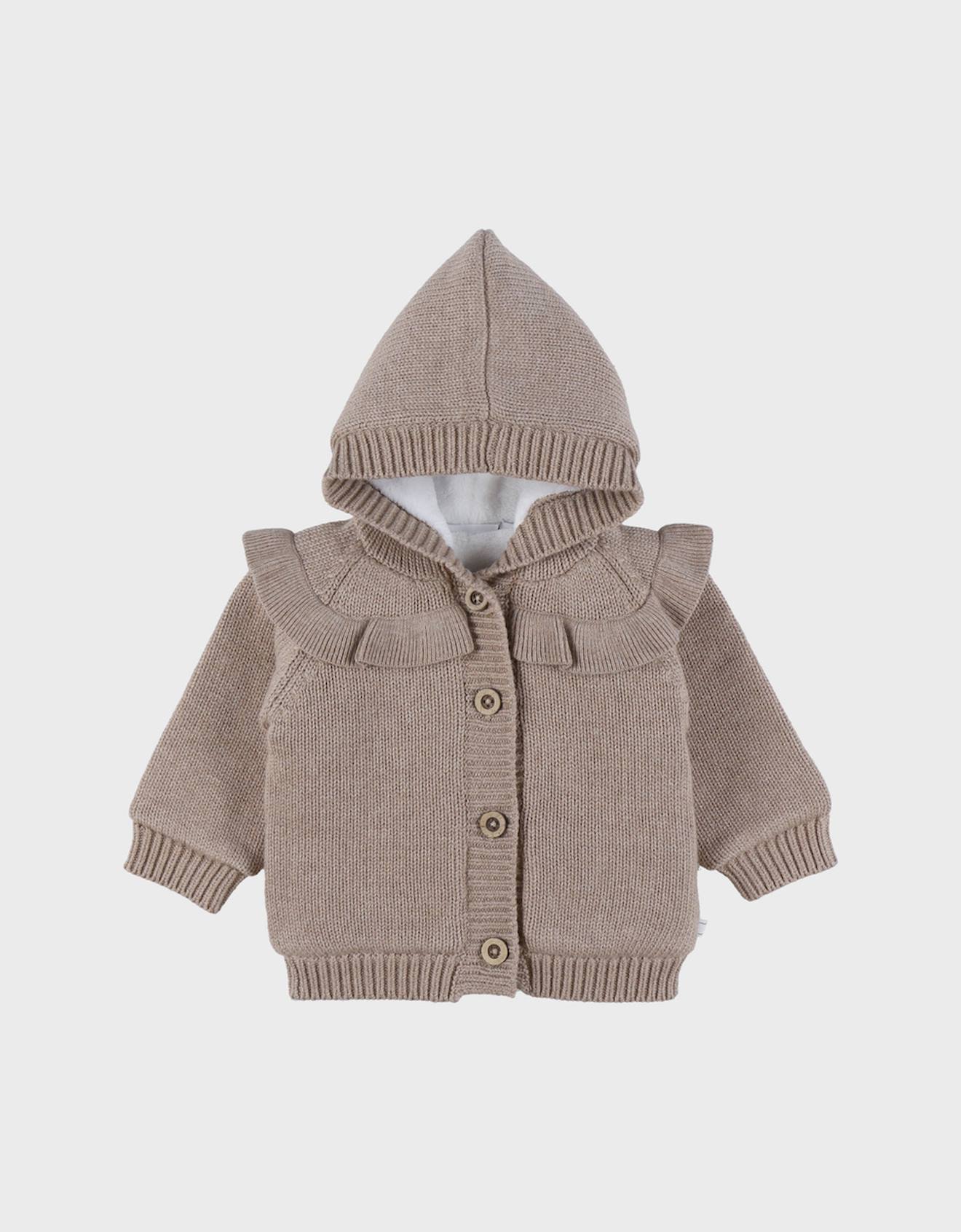 Mantelet En Tricot Volants Beige 12$