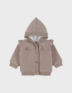 Bébé-Manteau, combipilote, nid d'ange-Manteau-Mantelet en tricot à volants