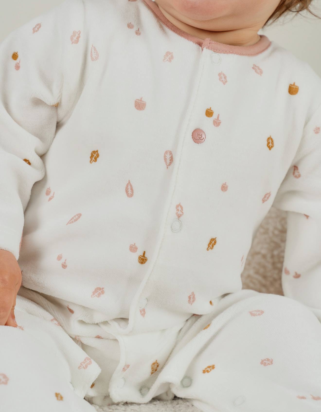 Lot De 2 Dors-Bien Bébé Velours Vieux Rose 24M (86CM) - Imprimé Fluo Et Uni Coeur Doré VERTBAUDET