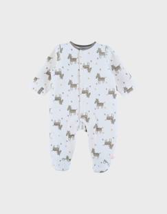 Pyjama bébé en velours à motif  - vertbaudet enfant