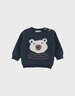 Pull en tricot avec motif ours  - vertbaudet enfant