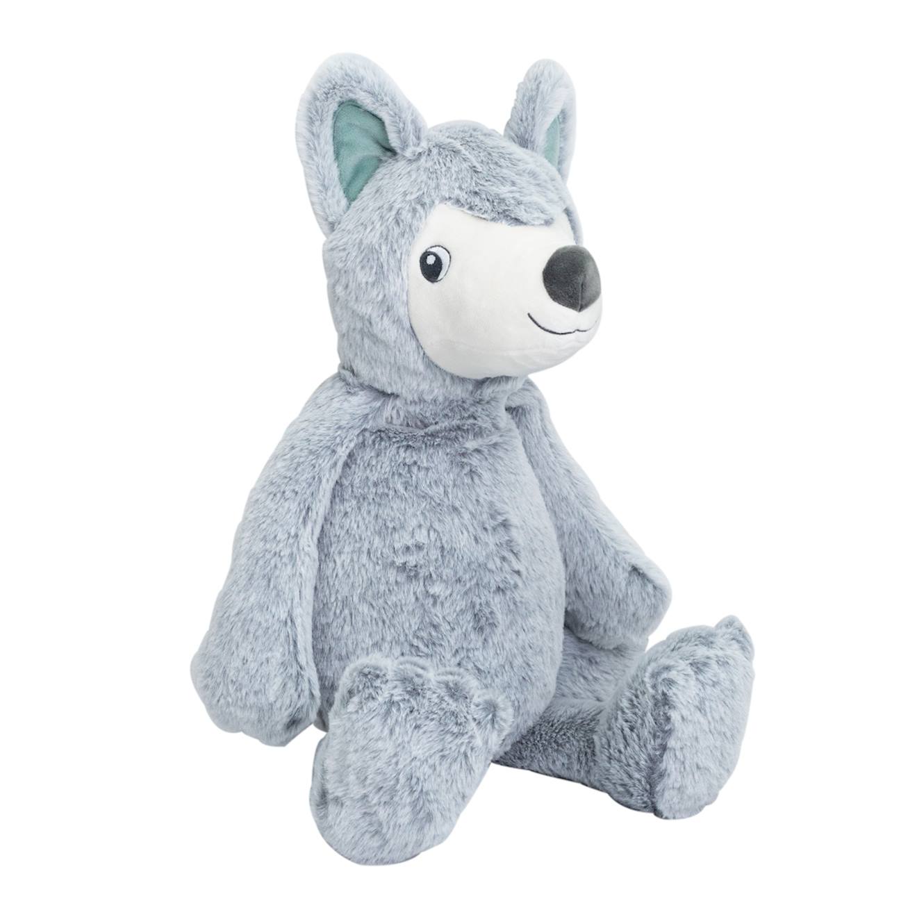 Grande Peluche Toute Douce - Loup Gris
