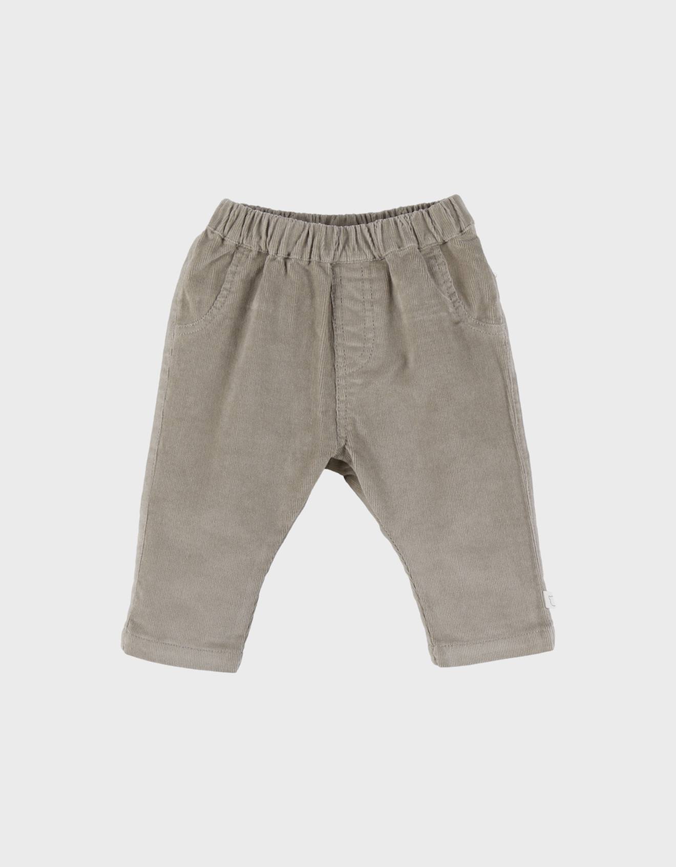 Pantalon En Velours Côtelé Vert