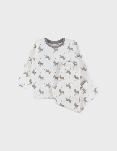 Bébé-Pyjama en velours 2 pièces avec motif zèbre