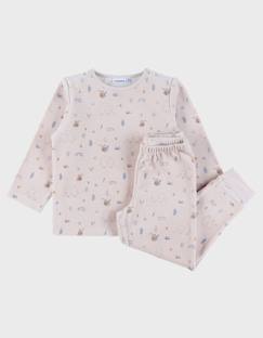 Bébé-Pyjama, surpyjama-Pyjama 2 pièces en velours avec motif éléphant