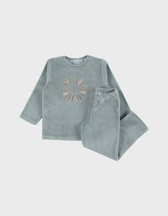 Pyjama en velours côtelé lion  - vertbaudet enfant