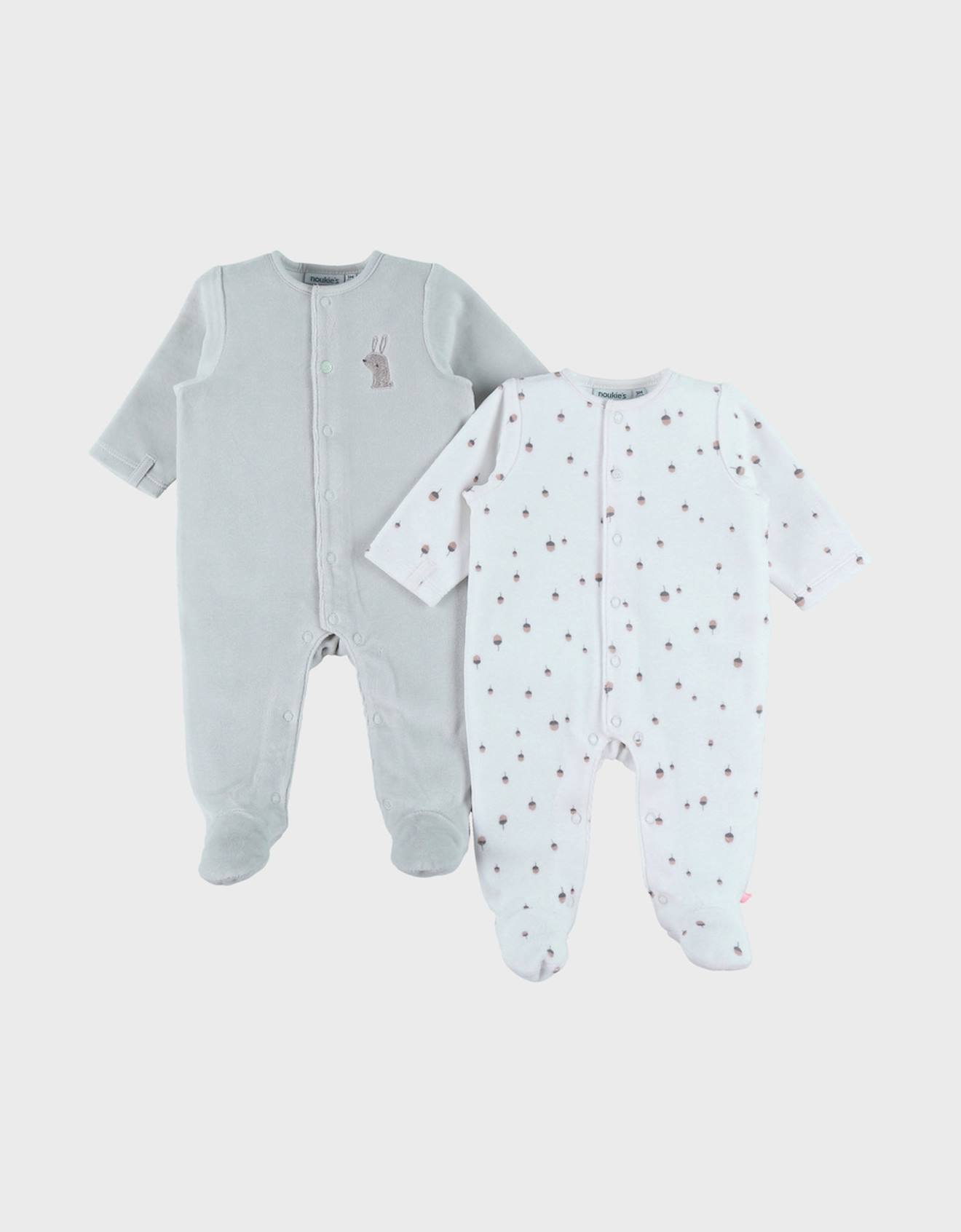 Lot De 2 Dors-bien En Velours Brod Lapin Blanc 20 €