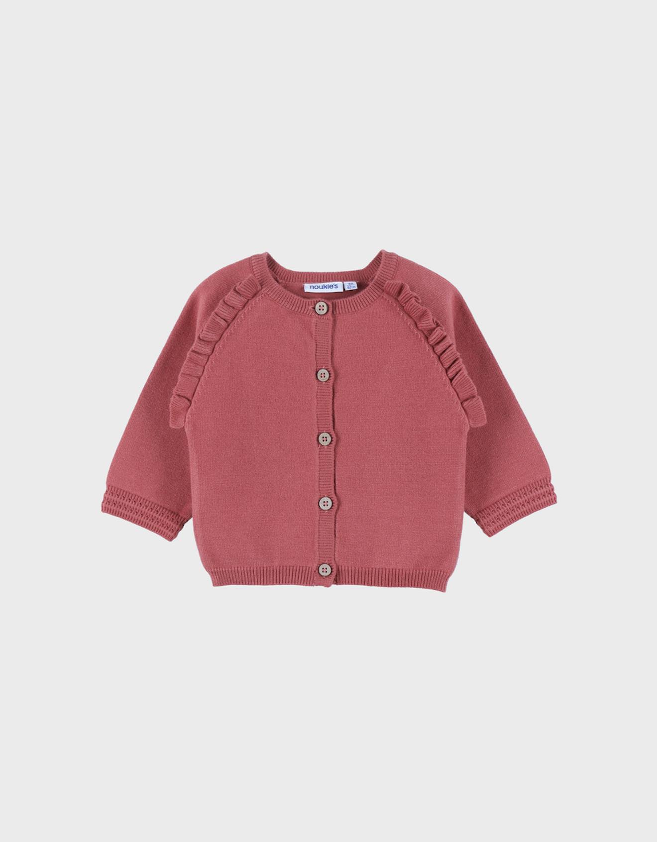 Cardigan En Tricot Rose