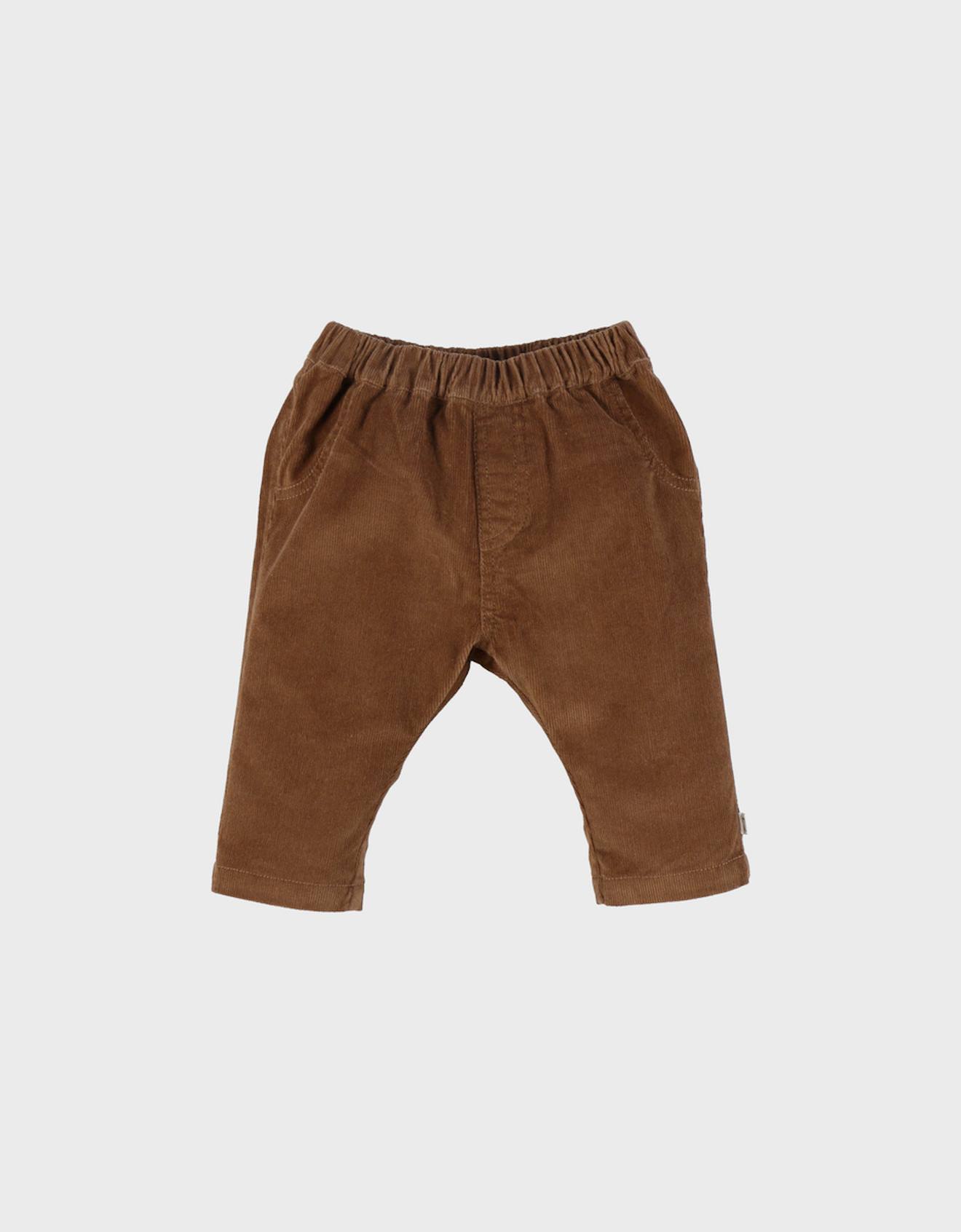 Pantalon En Velours Côtelé Marron